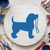 Dog With Leash Reusable Mylar Stencil, 10 mil Plastic Paint Stencil for Crafts and Decor