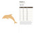 Dolphin 2 Wood Cutout for Crafts, Unfinished Baltic Birch Craft Shape