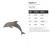 Dolphin 2 Steel Cutout Shape, Raw Metal Wall Art and Craft Supply