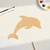 Dolphin 3 Wood Cutout for Crafts, Unfinished Baltic Birch Craft Shape