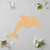 Dolphin 3 Wood Cutout for Crafts, Unfinished Baltic Birch Craft Shape