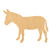 Donkey 2 Wood Cutout for Crafts, Unfinished Baltic Birch Craft Shape