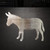 Donkey 2 Steel Cutout Shape, Raw Metal Wall Art and Craft Supply