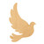 Dove 2 Wood Cutout for Crafts, Unfinished Baltic Birch Craft Shape