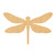 Dragonfly With Wings Spread Wood Cutout for Crafts, Unfinished Baltic Birch Craft Shape