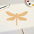 Dragonfly With Wings Spread Wood Cutout for Crafts, Unfinished Baltic Birch Craft Shape