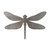 Dragonfly With Wings Spread Steel Cutout Shape, Raw Metal Wall Art and Craft Supply