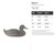 Duck 9 Steel Cutout Shape, Raw Metal Wall Art and Craft Supply