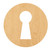 Key Hole 2 Wood Cutout for Crafts, Unfinished Baltic Birch Craft Shape