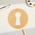 Key Hole 2 Wood Cutout for Crafts, Unfinished Baltic Birch Craft Shape
