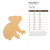 Koala Bear 2 Wood Cutout for Crafts, Unfinished Baltic Birch Craft Shape