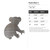 Koala Bear 2 Steel Cutout Shape, Raw Metal Wall Art and Craft Supply