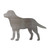 Labrador 2 Steel Cutout Shape, Raw Metal Wall Art and Craft Supply