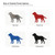 Labrador 2 Steel Cutout Shape, Raw Metal Wall Art and Craft Supply