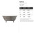 Bathtub Steel Cutout Shape, Raw Metal Wall Art and Craft Supply
