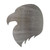 Eagle Head 2 Steel Cutout Shape, Raw Metal Wall Art and Craft Supply