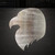 Eagle Head 2 Steel Cutout Shape, Raw Metal Wall Art and Craft Supply