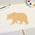 Bear 4 Wood Cutout for Crafts, Unfinished Baltic Birch Craft Shape