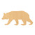 Bear 5 Wood Cutout for Crafts, Unfinished Baltic Birch Craft Shape