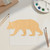 Bear 5 Wood Cutout for Crafts, Unfinished Baltic Birch Craft Shape