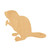 Beaver 3 Wood Cutout for Crafts, Unfinished Baltic Birch Craft Shape