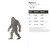 Bigfoot 3 Steel Cutout Shape, Raw Metal Wall Art and Craft Supply