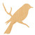 Bird On Branch 3 Wood Cutout for Crafts, Unfinished Baltic Birch Craft Shape