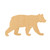 Black Bear 2 Wood Cutout for Crafts, Unfinished Baltic Birch Craft Shape