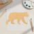 Black Bear 2 Wood Cutout for Crafts, Unfinished Baltic Birch Craft Shape