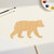 Black Bear 2 Wood Cutout for Crafts, Unfinished Baltic Birch Craft Shape