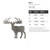 Elk 2 Steel Cutout Shape, Raw Metal Wall Art and Craft Supply