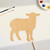 Lamb 2 Wood Cutout for Crafts, Unfinished Baltic Birch Craft Shape