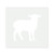 Lamb 2 Reusable Mylar Stencil, 10 mil Plastic Paint Stencil for Crafts and Decor
