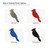 Blue Jay 3 Steel Cutout Shape, Raw Metal Wall Art and Craft Supply