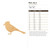 Blue Jay 4 Wood Cutout for Crafts, Unfinished Baltic Birch Craft Shape