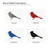 Blue Jay 4 Steel Cutout Shape, Raw Metal Wall Art and Craft Supply