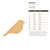 Bluebird Wood Cutout for Crafts, Unfinished Baltic Birch Craft Shape