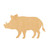 Boar 2 Wood Cutout for Crafts, Unfinished Baltic Birch Craft Shape