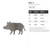 Boar 2 Steel Cutout Shape, Raw Metal Wall Art and Craft Supply