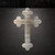 Botany Cross 2 Steel Cutout Shape, Raw Metal Wall Art and Craft Supply