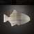 Fish 2 Steel Cutout Shape, Raw Metal Wall Art and Craft Supply