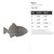 Fish 2 Steel Cutout Shape, Raw Metal Wall Art and Craft Supply