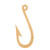 Fishing Hook 2 Wood Cutout for Crafts, Unfinished Baltic Birch Craft Shape