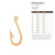 Fishing Hook 2 Wood Cutout for Crafts, Unfinished Baltic Birch Craft Shape