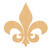 Fleur De Lis 3 Wood Cutout for Crafts, Unfinished Baltic Birch Craft Shape