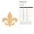 Fleur De Lis 3 Wood Cutout for Crafts, Unfinished Baltic Birch Craft Shape