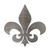 Fleur De Lis 3 Steel Cutout Shape, Raw Metal Wall Art and Craft Supply