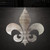 Fleur De Lis 3 Steel Cutout Shape, Raw Metal Wall Art and Craft Supply