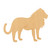 Lion 4 Wood Cutout for Crafts, Unfinished Baltic Birch Craft Shape