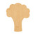 Broccoli 2 Wood Cutout for Crafts, Unfinished Baltic Birch Craft Shape